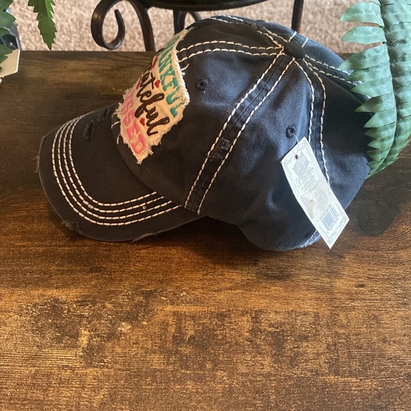 Blackish/grey bill cap!  Beautifully distressed! - Picture 4 of 4